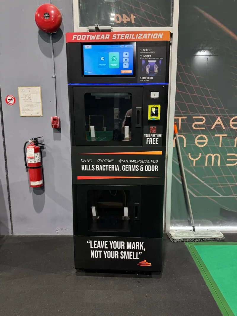 Freshtrax kiosk installed at West Coast Badminton Academy in Richmond, BC